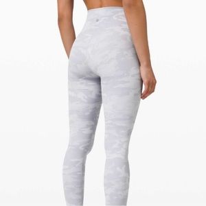 Lululemon high-rise, camo leggings